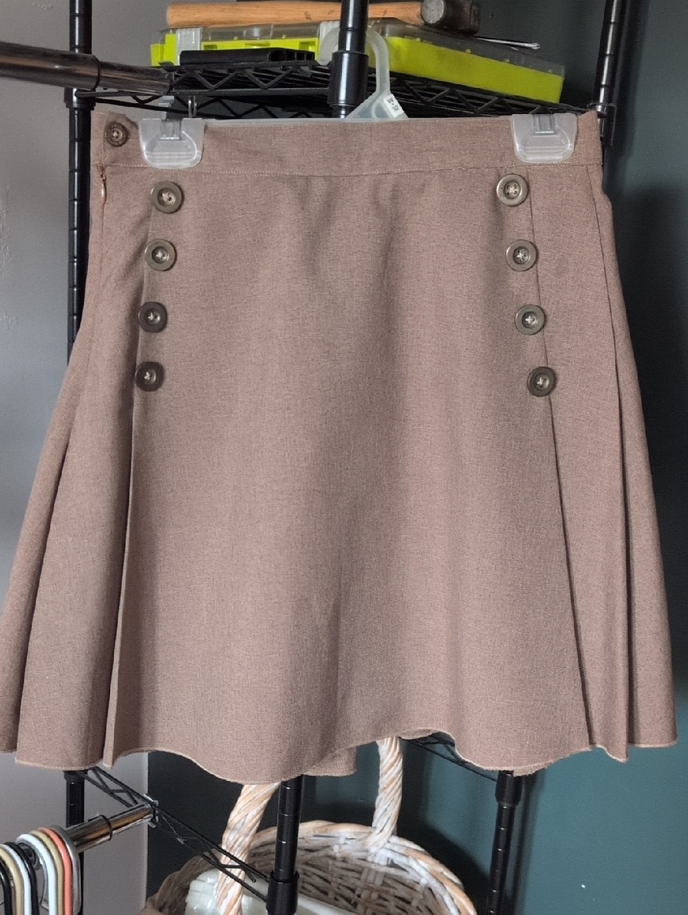 Steampunk Women’s Brown A-Line Skirt